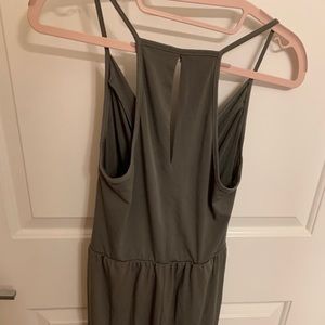 BCBG Olive Green Jumpsuit with pockets